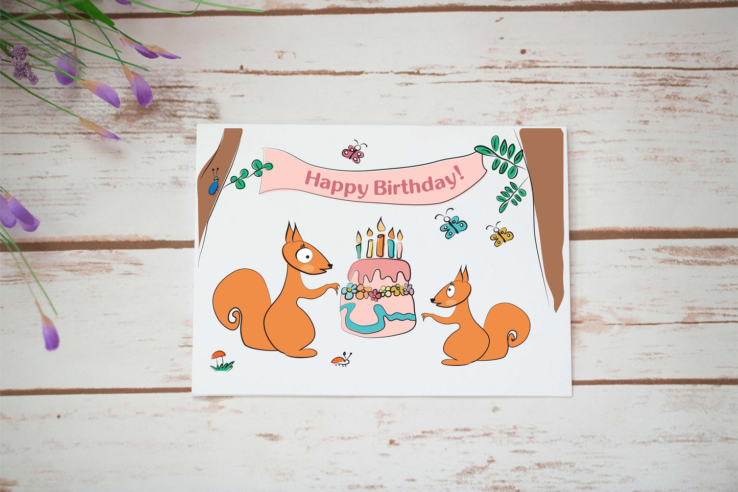Forest Friends Birthday Card