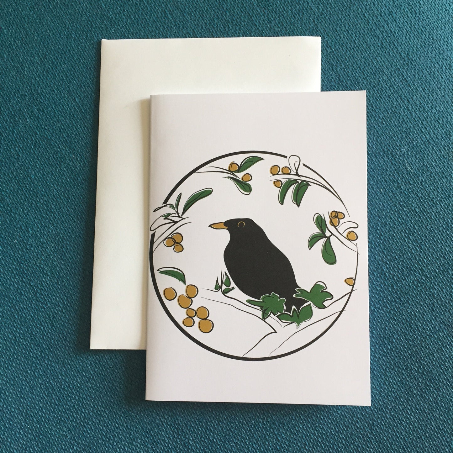 Black Bird of Portobello Greeting Card
