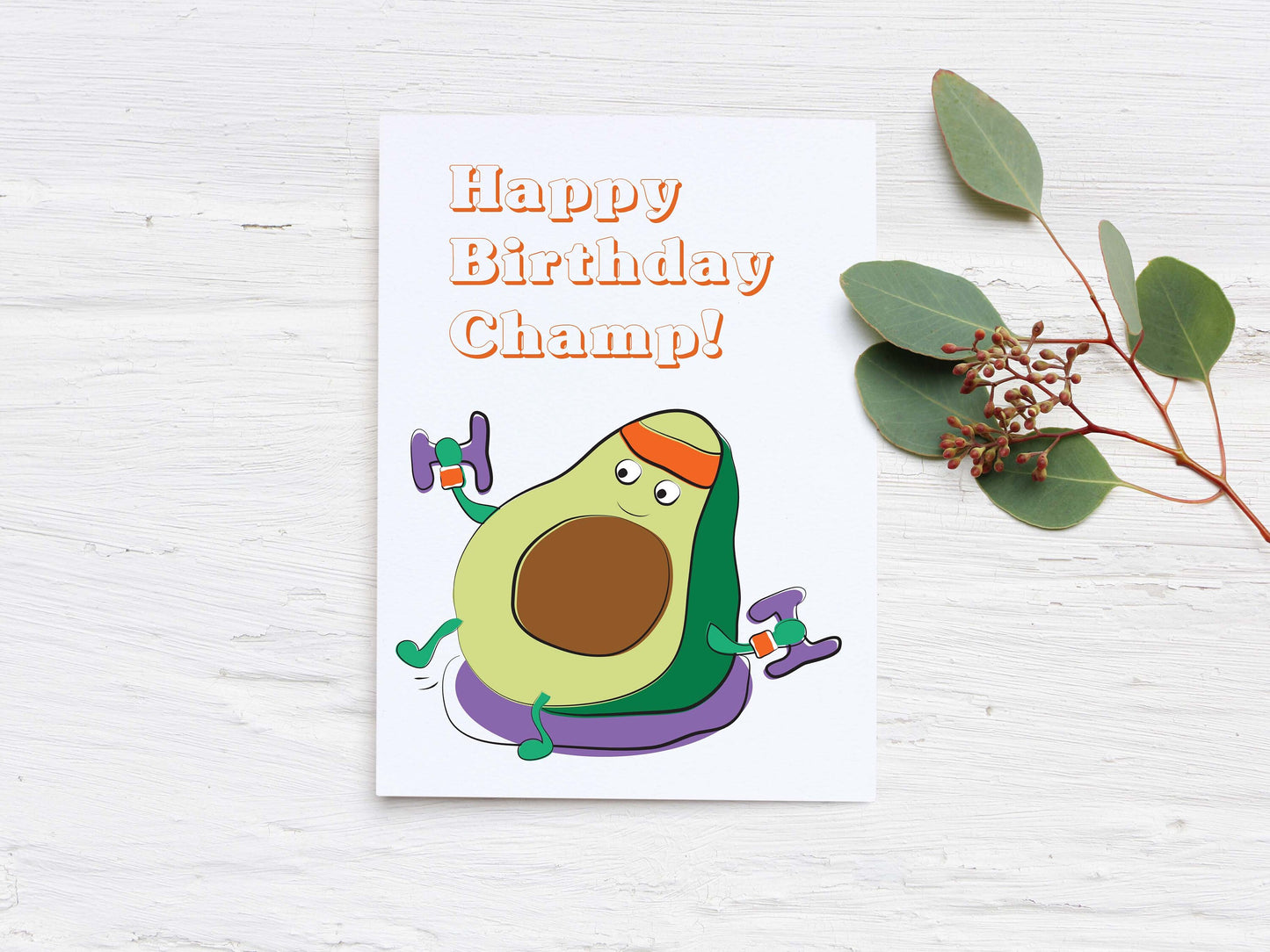 Happy Birthday Champ! greeting card