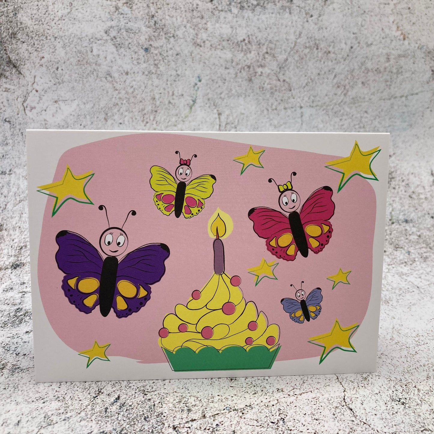 Butterfly 1st birthday card