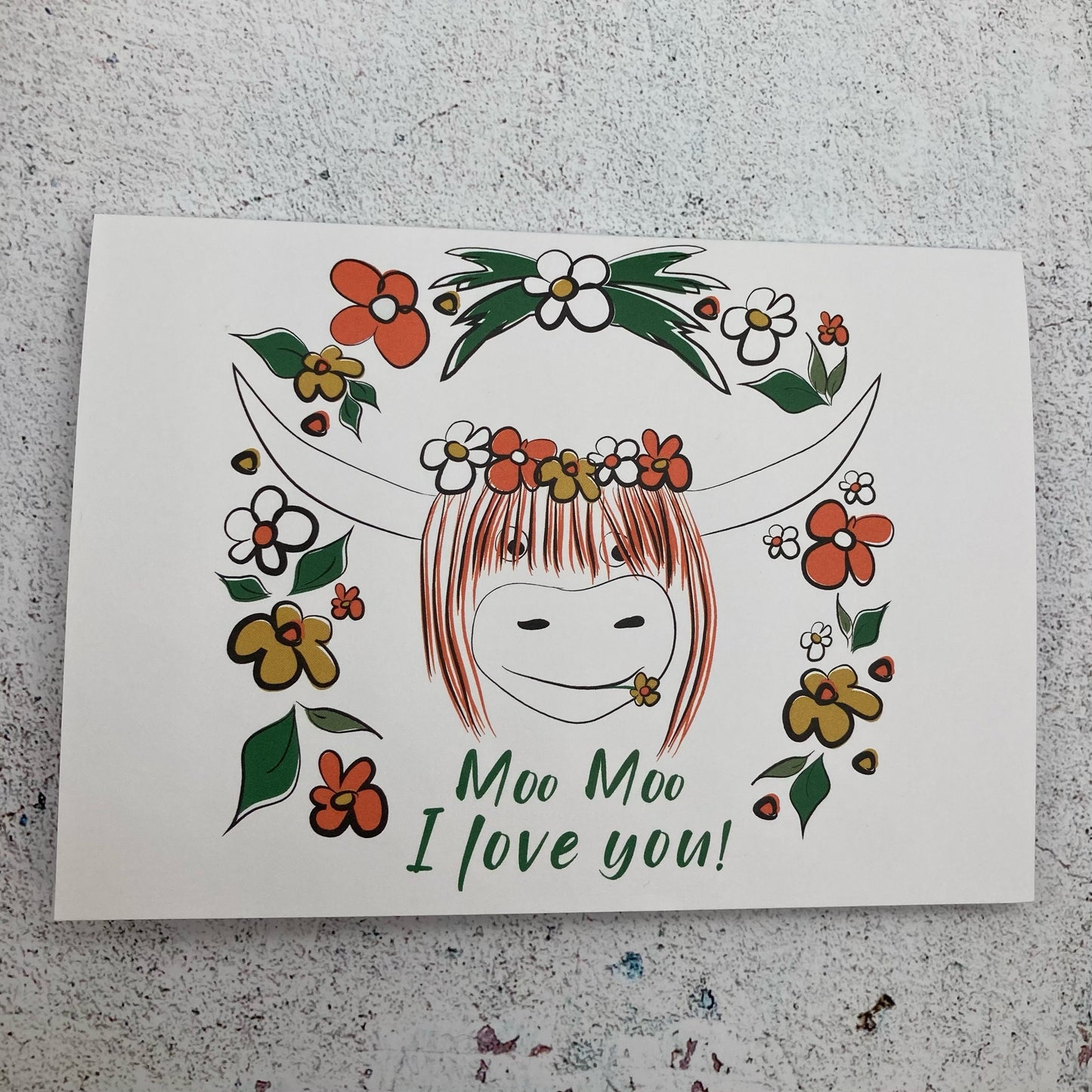 Greeting card - Moo Moo I love you!