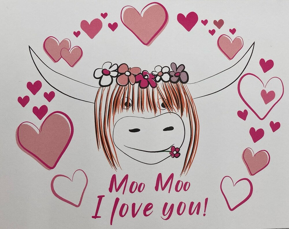 Greeting card - Moo Moo I love you!