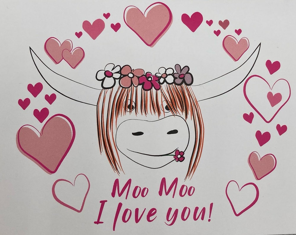 Greeting card - Moo Moo I love you!