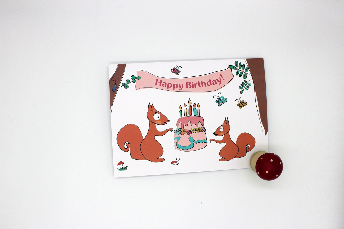 Forest Friends Birthday Card - Blank Inside - FREE UK delivery