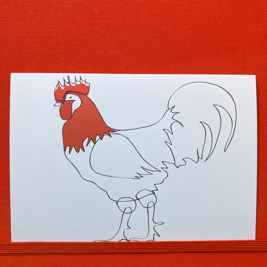 Rooster Greeting Card