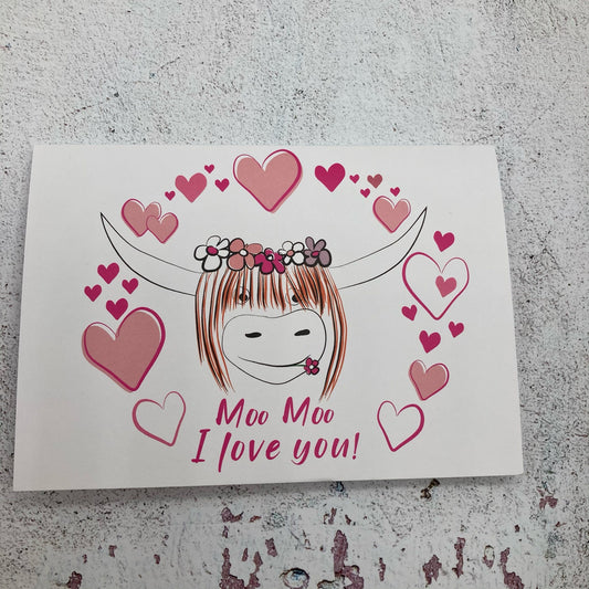 Greeting card - Moo Moo I love you!