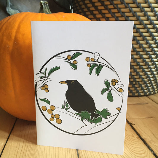 Black Bird of Portobello Greeting Card
