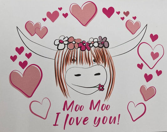Greeting card - Moo Moo I love you!