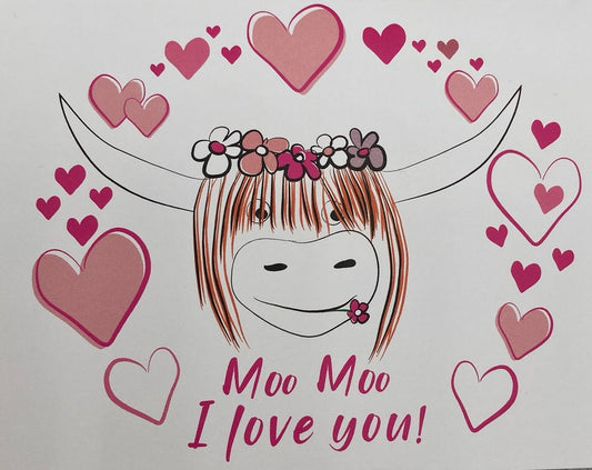 Greeting card - Moo Moo I love you!